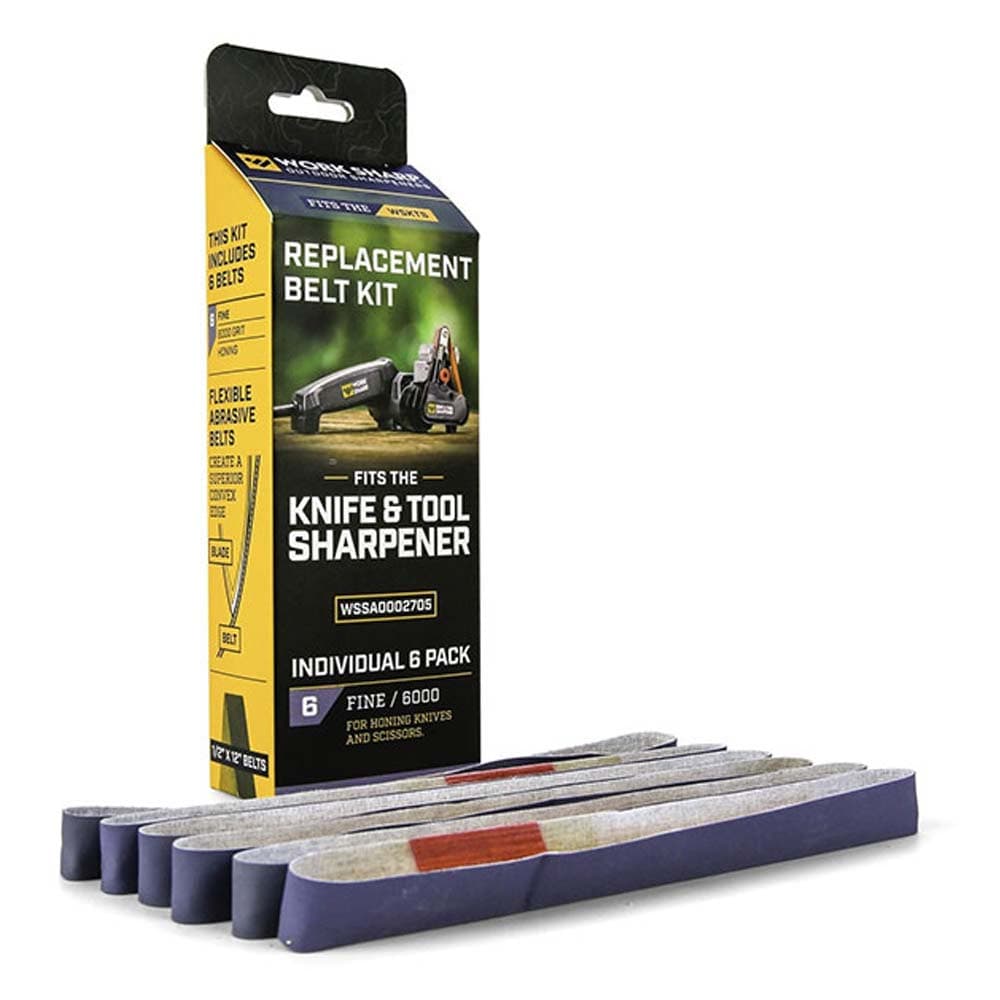 Belt Pack 6 Piece Silicon Carbide 6000 Grit Grey to Suit WSKTS